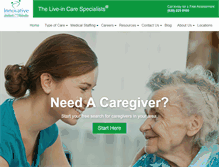 Tablet Screenshot of innovativehomecare.com